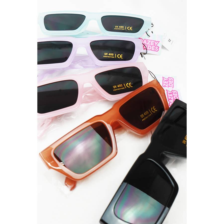 Bold Rim Angled Square Sunglasses