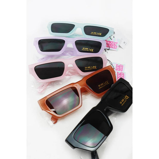 Bold Rim Angled Square Sunglasses