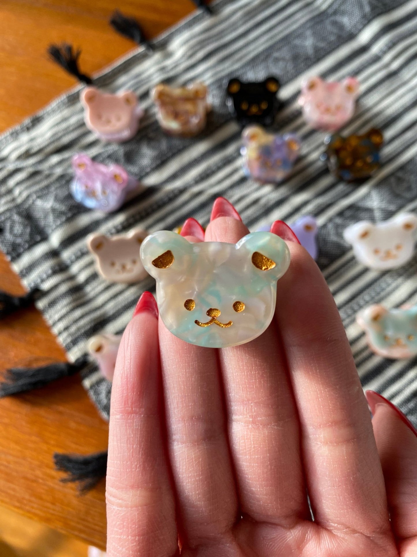 Adorable Mini Bear Hair Clips - Libra MoonAccessory