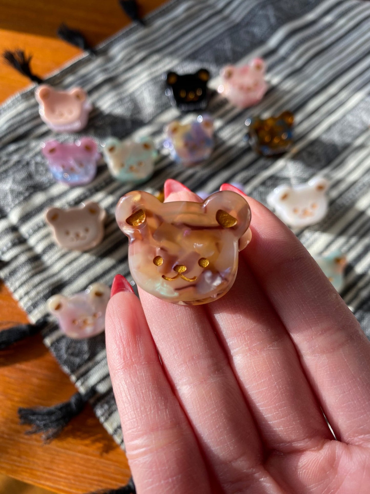 Adorable Mini Bear Hair Clips - Libra MoonAccessory