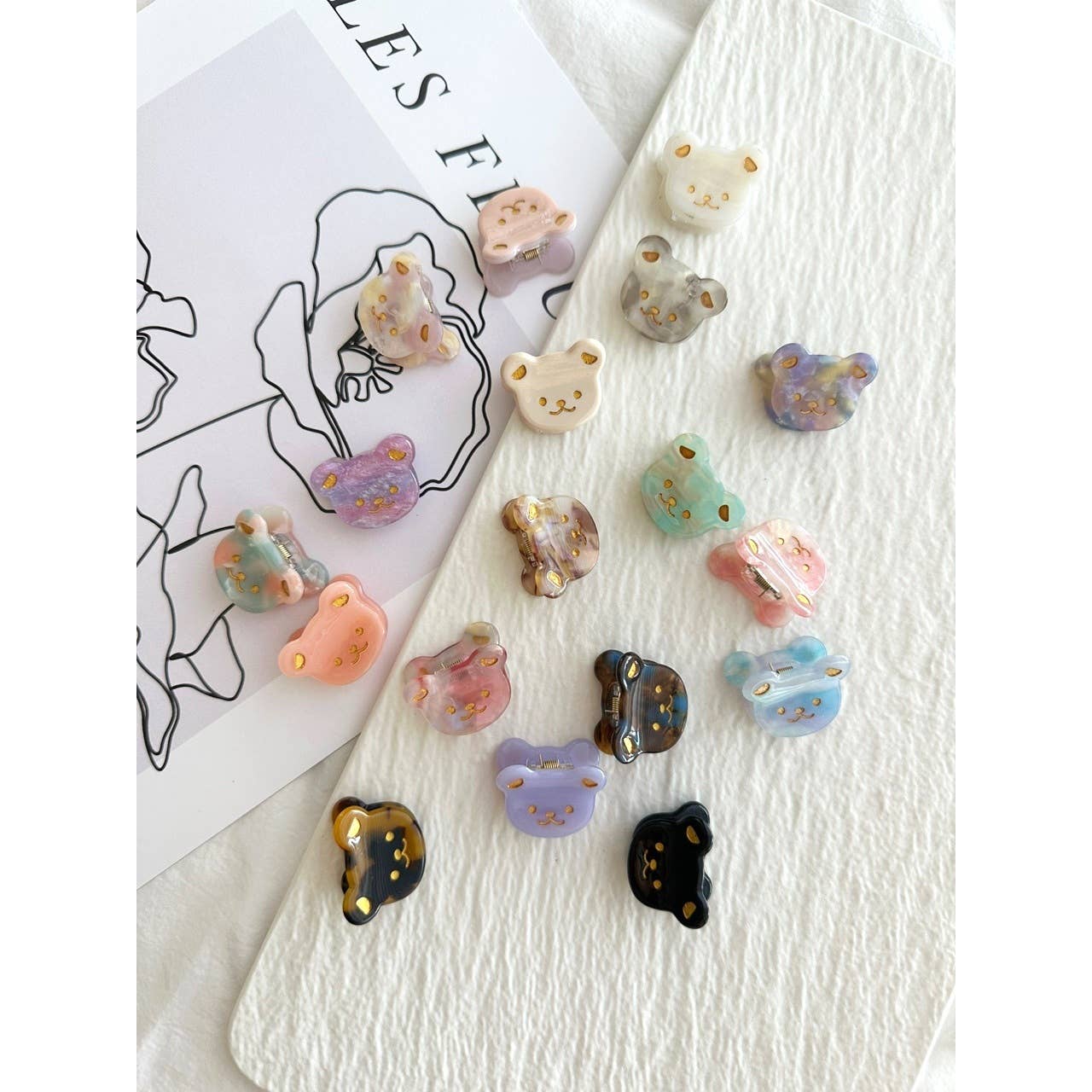 Adorable Mini Bear Hair Clips - Libra MoonAccessory