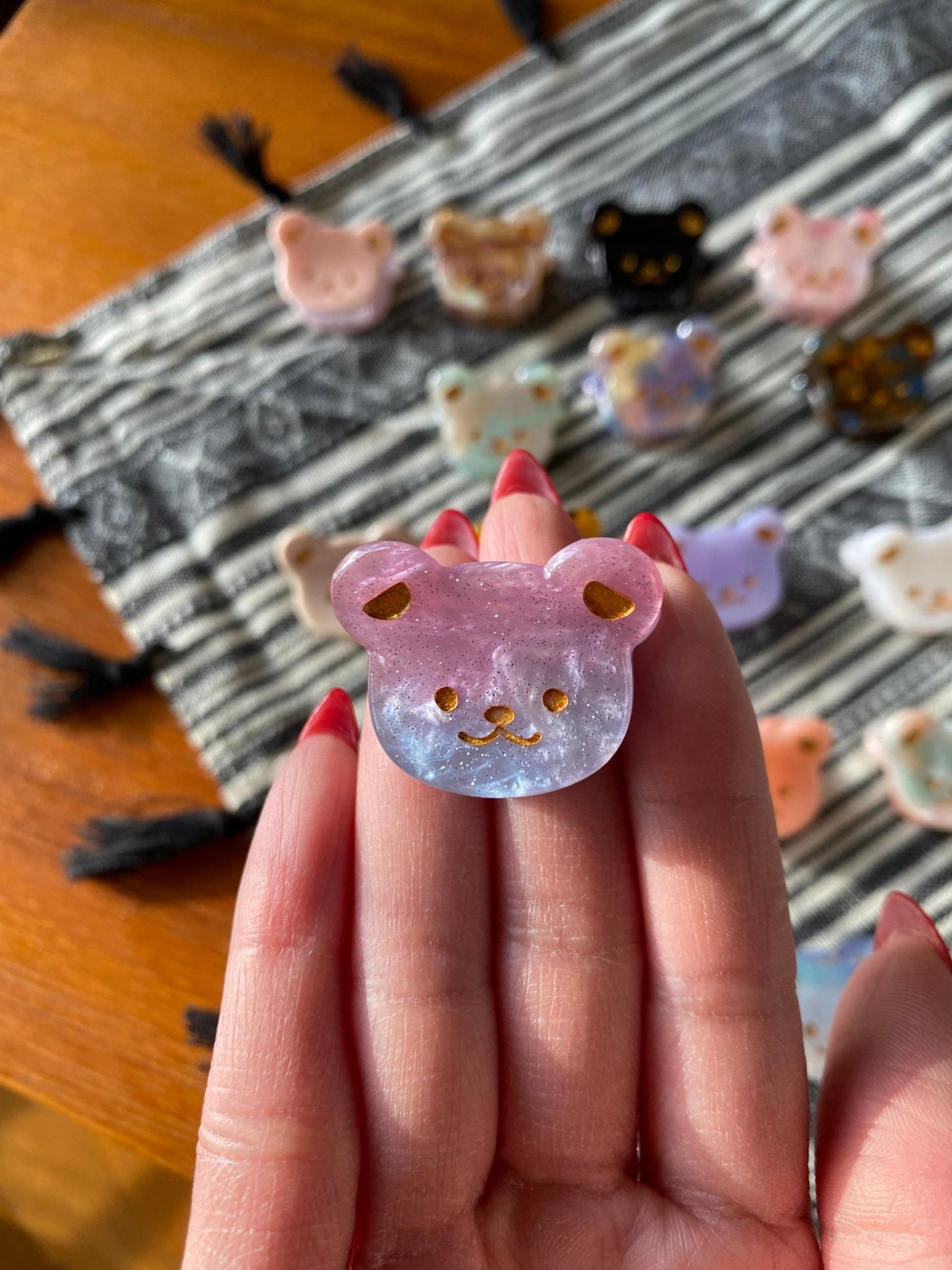 Adorable Mini Bear Hair Clips - Libra MoonAccessory