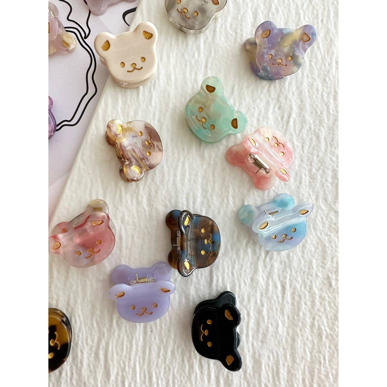 Adorable Mini Bear Hair Clips - Libra MoonAccessory