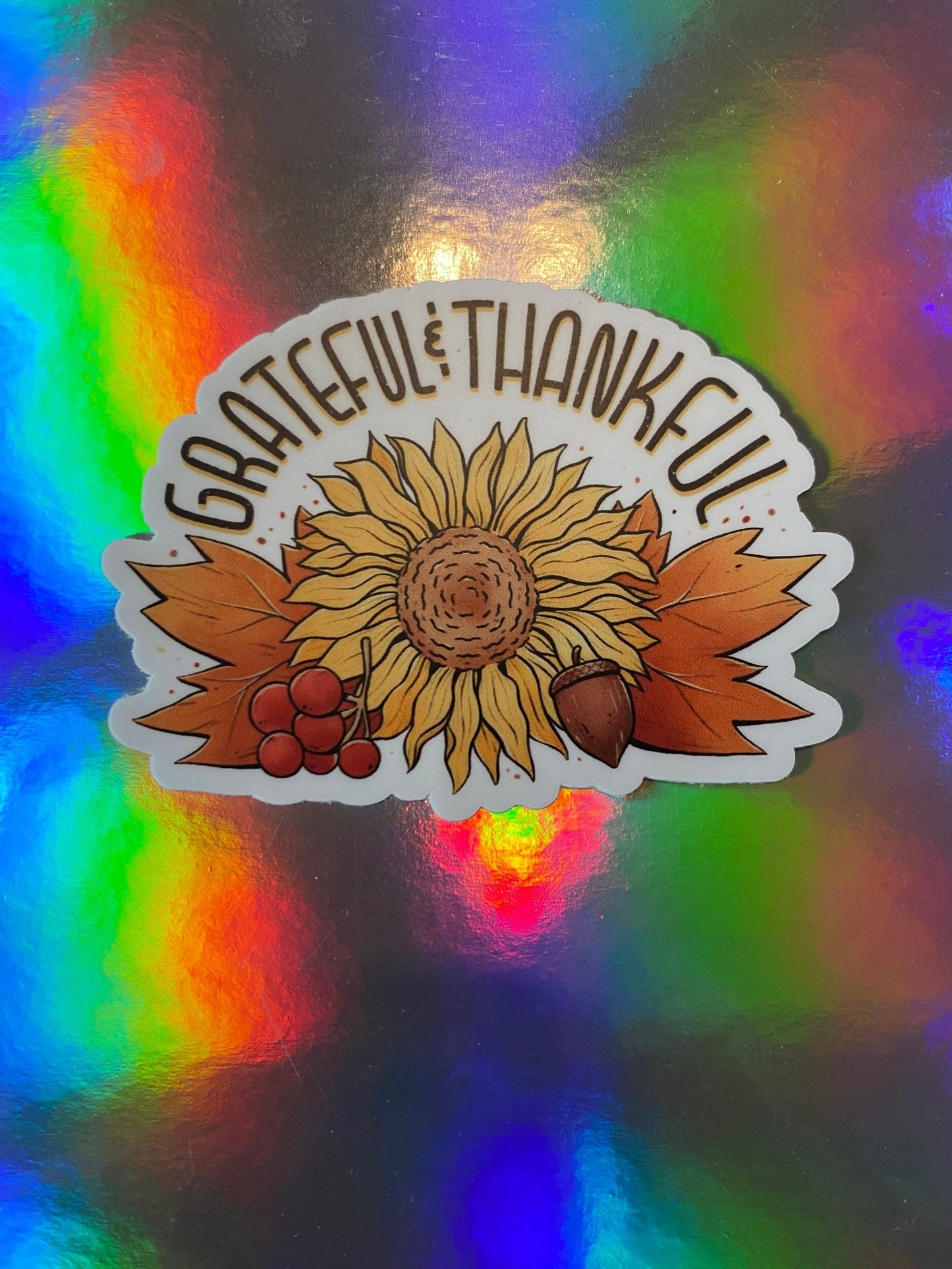 Grateful & Thankful Sticker - Libra Moon