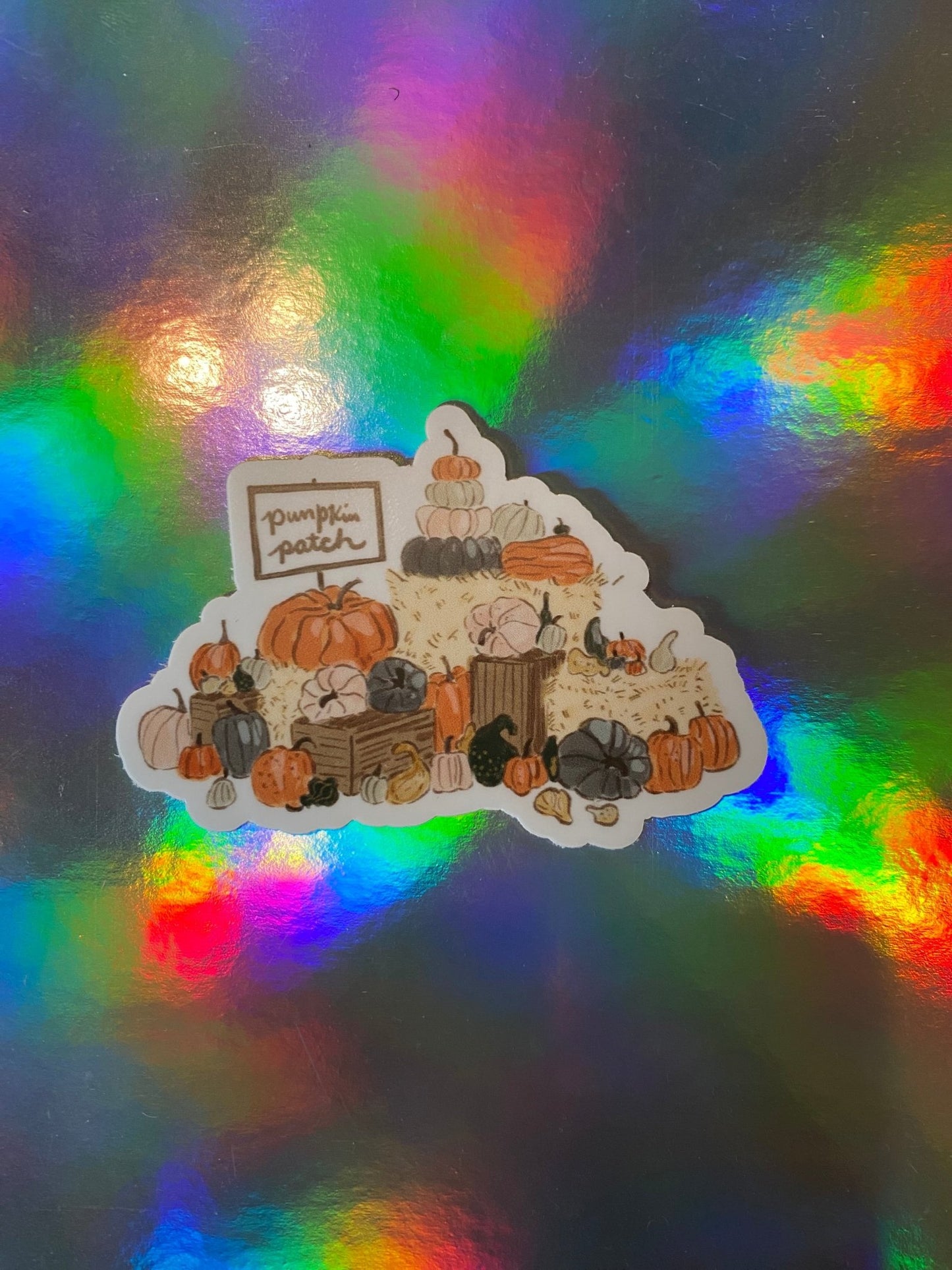 Pumpkin Patch Fall Sticker - Libra Moon