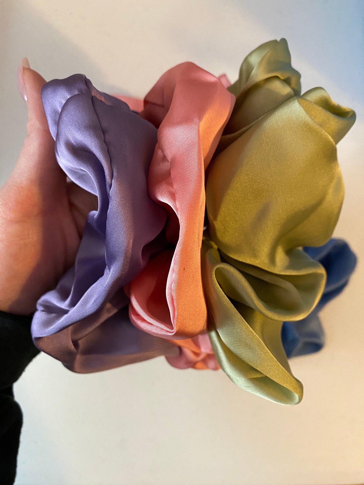 Solid Satin Scrunchies - Libra Moon