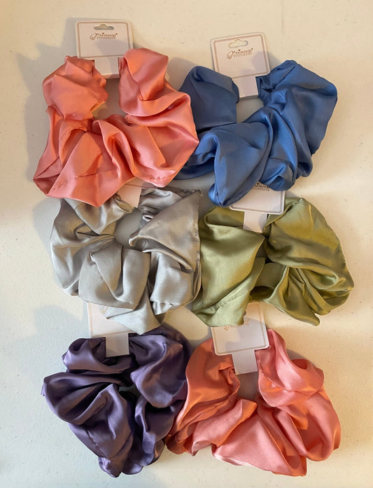 Solid Satin Scrunchies - Libra Moon